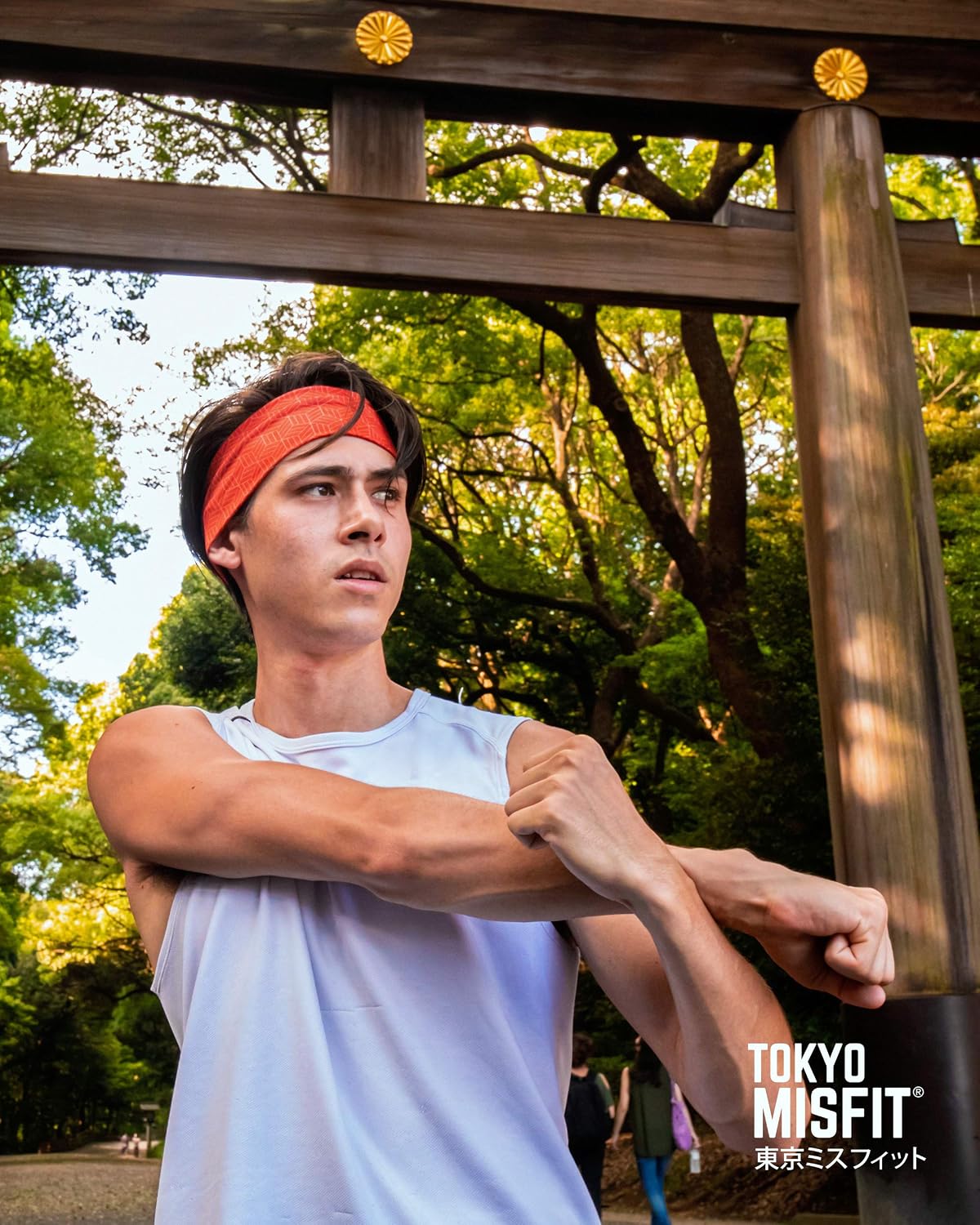 Japanese Headband for Men & Women, Sweat Band (Wave-Seigaiha) | Japanese patterns, Moisture wicking, Cooling headband, Breathable stretch fabric, Workout, Running, Exercise, Sports, Yoga
