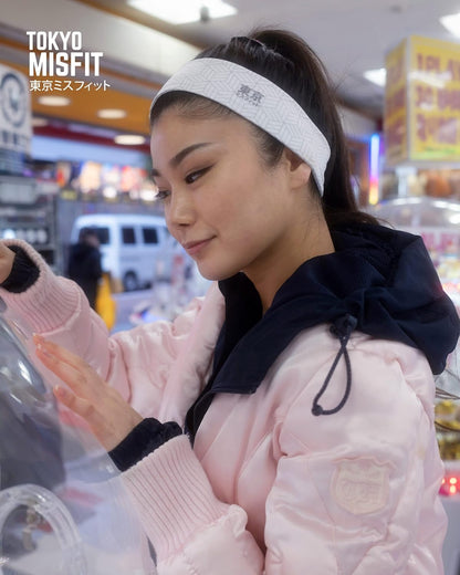 Japanese Headband for Men & Women, Sweat Band (Wave-Seigaiha) | Japanese patterns, Moisture wicking, Cooling headband, Breathable stretch fabric, Workout, Running, Exercise, Sports, Yoga