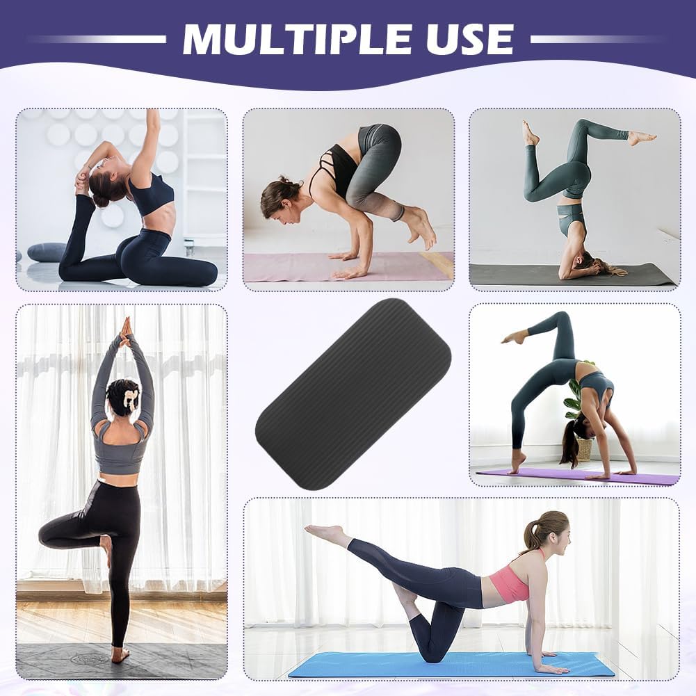 Yoga Knee Pad Cushion Exercise Knee Pad Rectangle Kneeling Pads Yogas Props and Accessories for Pain Free Knees, Elbows, Wrists and Back, Workout Mats for Home Gym, Pilates
