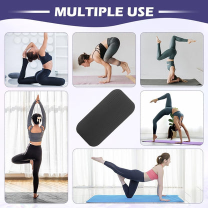 Yoga Knee Pad Cushion Exercise Knee Pad Rectangle Kneeling Pads Yogas Props and Accessories for Pain Free Knees, Elbows, Wrists and Back, Workout Mats for Home Gym, Pilates