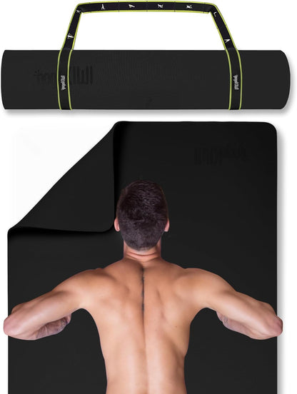 Extra Wide Yoga Mat for Men Women (72"L x 36"W) Non Slip Fitness & Exercise Mat with Alignment Marks for Yoga, Pilates, Floor Workouts