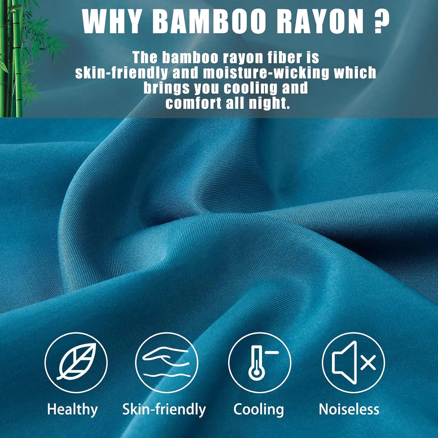 Body Cooling Pillow Cases Cover, Bamboo Rayon White Body Pillowcases with Zipper Closure, Cool and Breathable Pillow Case for Hot Sleepers and Night Sweats, 20x54 inches