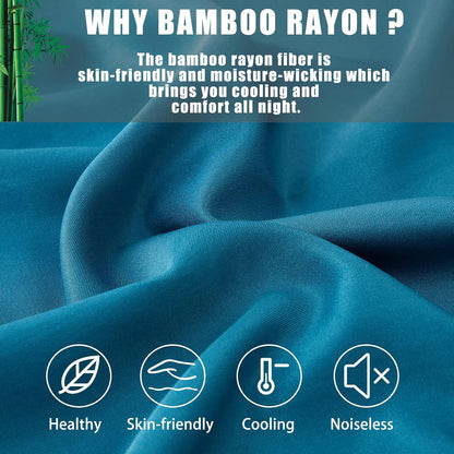 Body Cooling Pillow Cases Cover, Bamboo Rayon White Body Pillowcases with Zipper Closure, Cool and Breathable Pillow Case for Hot Sleepers and Night Sweats, 20x54 inches
