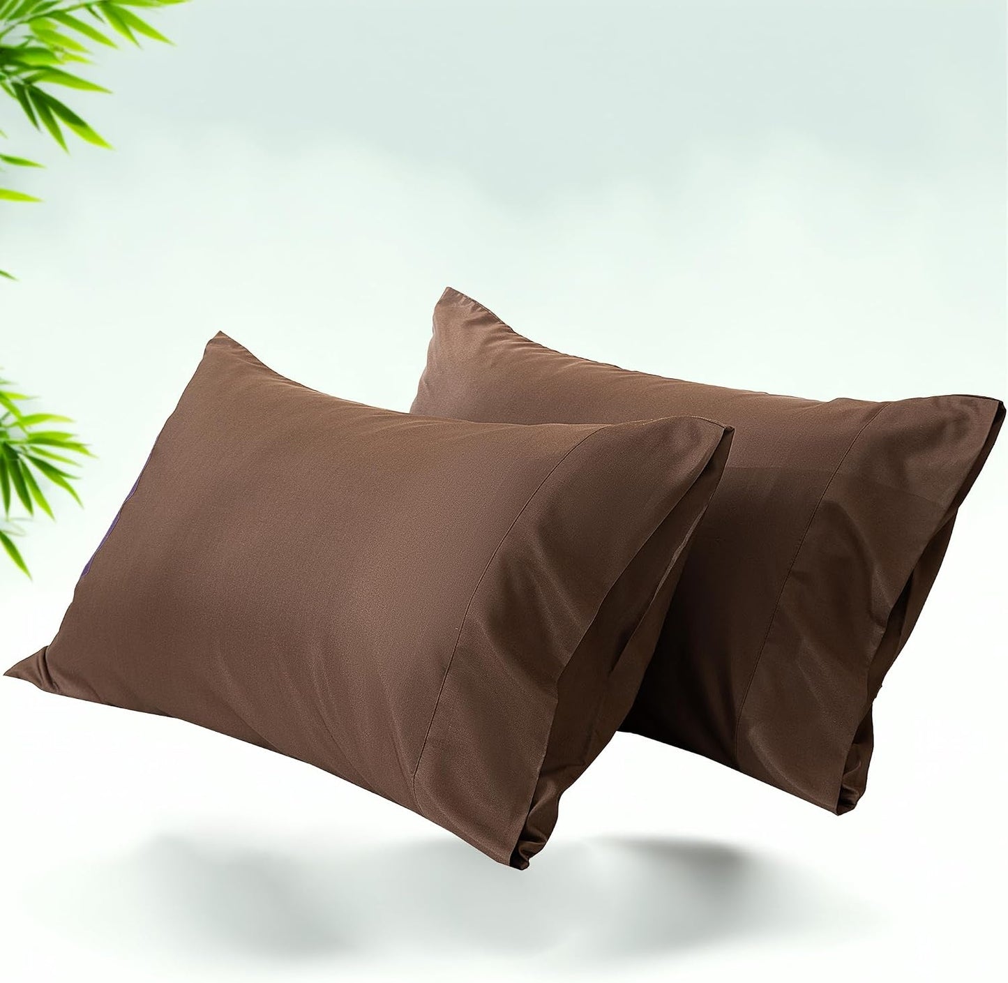 Body Cooling Pillow Cases Cover, Bamboo Rayon White Body Pillowcases with Zipper Closure, Cool and Breathable Pillow Case for Hot Sleepers and Night Sweats, 20x54 inches