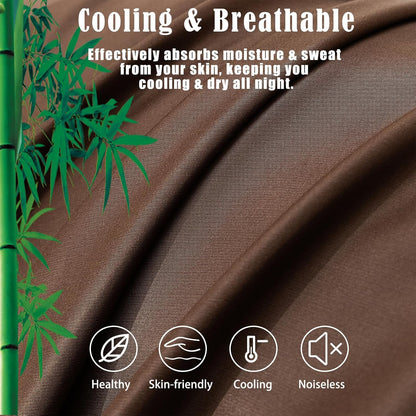 Body Cooling Pillow Cases Cover, Bamboo Rayon White Body Pillowcases with Zipper Closure, Cool and Breathable Pillow Case for Hot Sleepers and Night Sweats, 20x54 inches