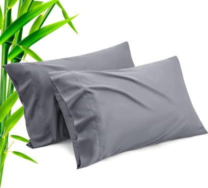 Body Cooling Pillow Cases Cover, Bamboo Rayon White Body Pillowcases with Zipper Closure, Cool and Breathable Pillow Case for Hot Sleepers and Night Sweats, 20x54 inches
