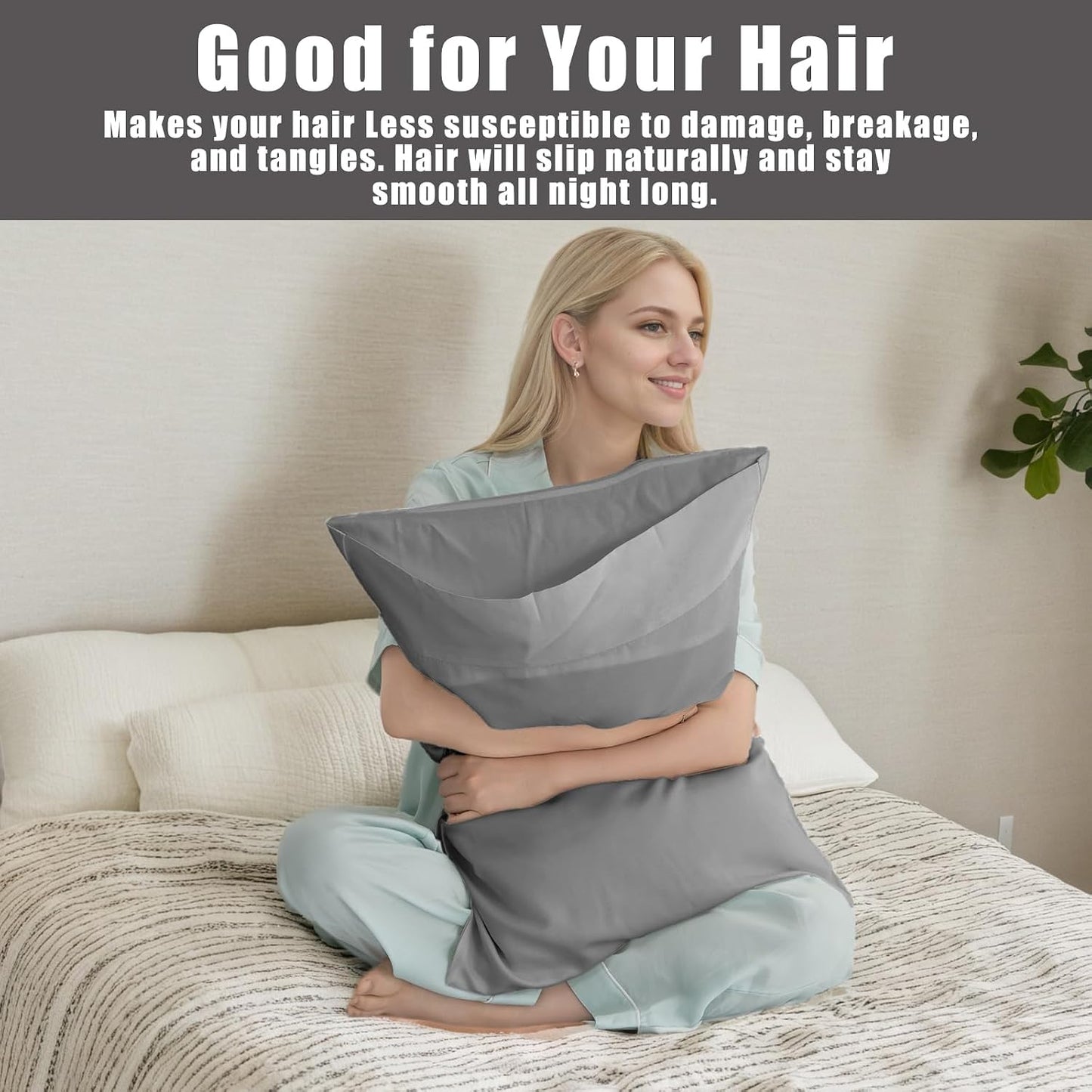 Body Cooling Pillow Cases Cover, Bamboo Rayon White Body Pillowcases with Zipper Closure, Cool and Breathable Pillow Case for Hot Sleepers and Night Sweats, 20x54 inches