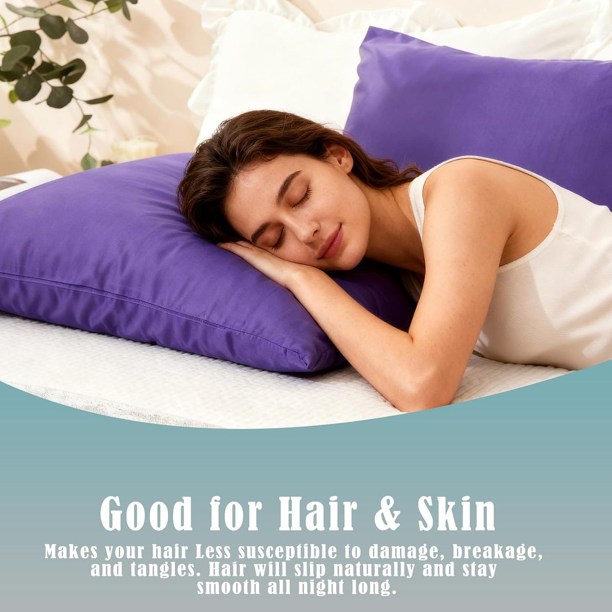 Body Cooling Pillow Cases Cover, Bamboo Rayon White Body Pillowcases with Zipper Closure, Cool and Breathable Pillow Case for Hot Sleepers and Night Sweats, 20x54 inches