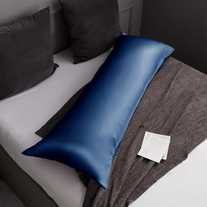 Body Cooling Pillow Cases Cover, Bamboo Rayon White Body Pillowcases with Zipper Closure, Cool and Breathable Pillow Case for Hot Sleepers and Night Sweats, 20x54 inches