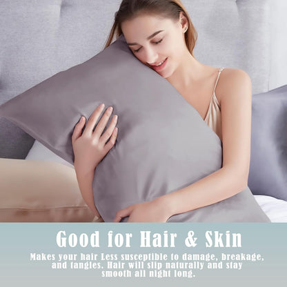 Body Cooling Pillow Cases Cover, Bamboo Rayon White Body Pillowcases with Zipper Closure, Cool and Breathable Pillow Case for Hot Sleepers and Night Sweats, 20x54 inches