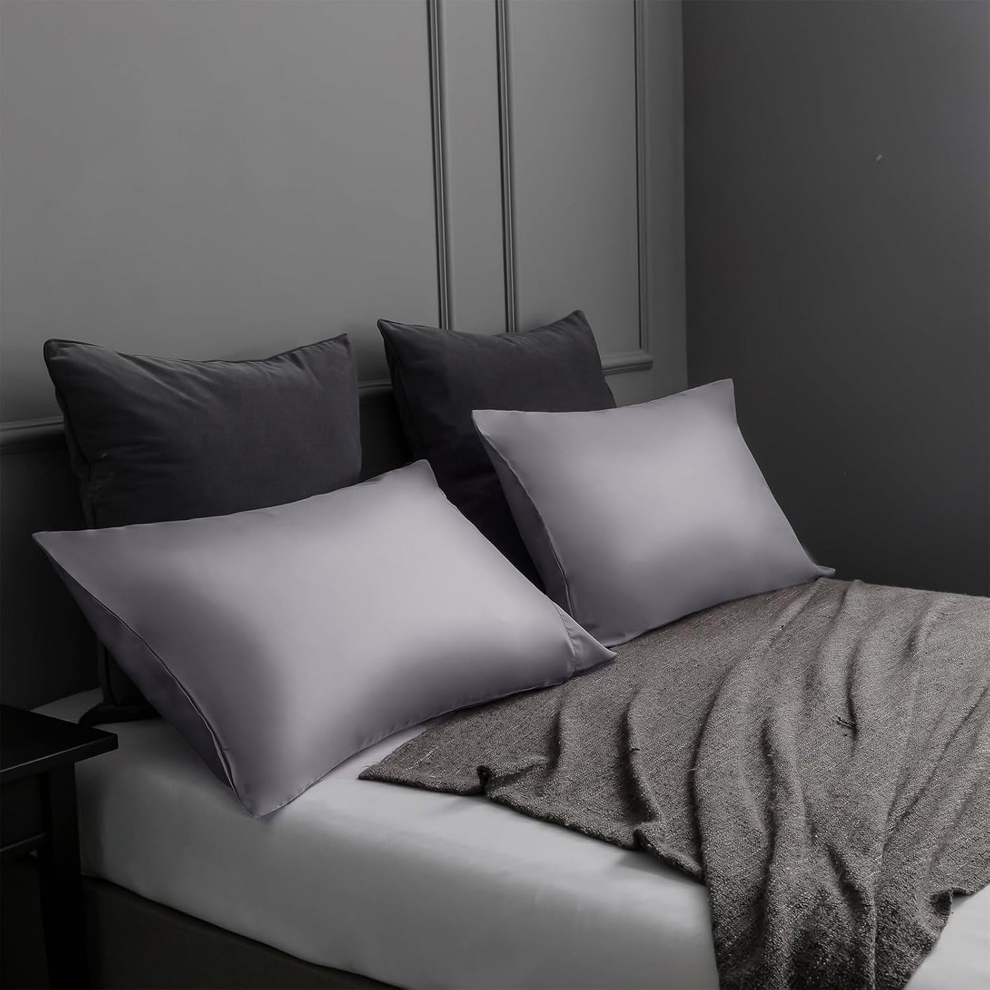 Body Cooling Pillow Cases Cover, Bamboo Rayon White Body Pillowcases with Zipper Closure, Cool and Breathable Pillow Case for Hot Sleepers and Night Sweats, 20x54 inches