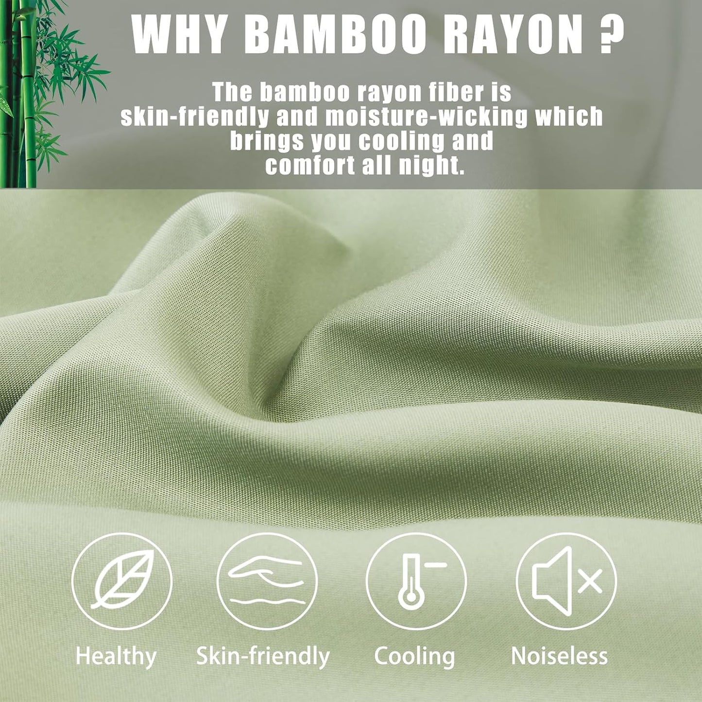 Body Cooling Pillow Cases Cover, Bamboo Rayon White Body Pillowcases with Zipper Closure, Cool and Breathable Pillow Case for Hot Sleepers and Night Sweats, 20x54 inches