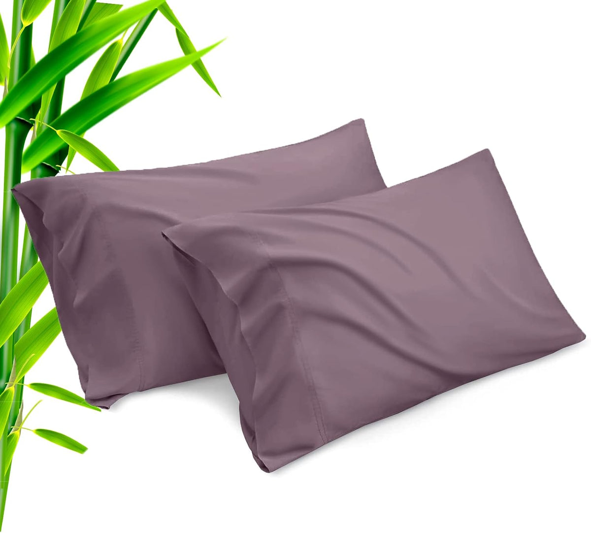 Body Cooling Pillow Cases Cover, Bamboo Rayon White Body Pillowcases with Zipper Closure, Cool and Breathable Pillow Case for Hot Sleepers and Night Sweats, 20x54 inches