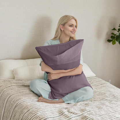 Body Cooling Pillow Cases Cover, Bamboo Rayon White Body Pillowcases with Zipper Closure, Cool and Breathable Pillow Case for Hot Sleepers and Night Sweats, 20x54 inches