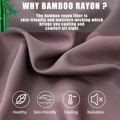 Body Cooling Pillow Cases Cover, Bamboo Rayon White Body Pillowcases with Zipper Closure, Cool and Breathable Pillow Case for Hot Sleepers and Night Sweats, 20x54 inches