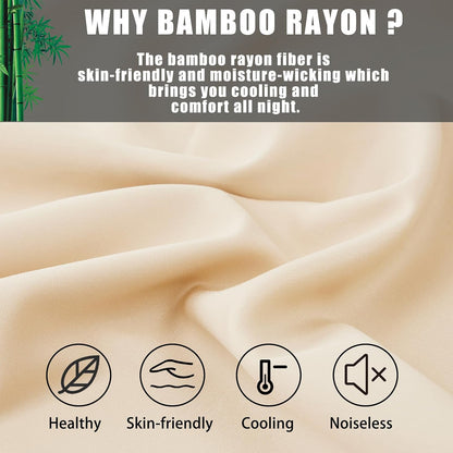 Body Cooling Pillow Cases Cover, Bamboo Rayon White Body Pillowcases with Zipper Closure, Cool and Breathable Pillow Case for Hot Sleepers and Night Sweats, 20x54 inches