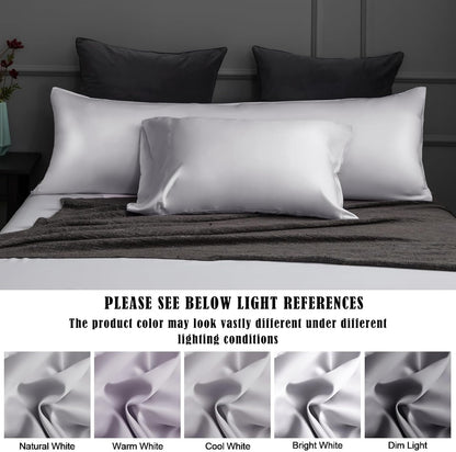 Body Cooling Pillow Cases Cover, Bamboo Rayon White Body Pillowcases with Zipper Closure, Cool and Breathable Pillow Case for Hot Sleepers and Night Sweats, 20x54 inches