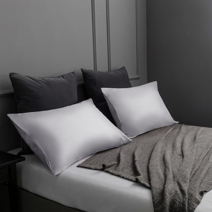 Body Cooling Pillow Cases Cover, Bamboo Rayon White Body Pillowcases with Zipper Closure, Cool and Breathable Pillow Case for Hot Sleepers and Night Sweats, 20x54 inches