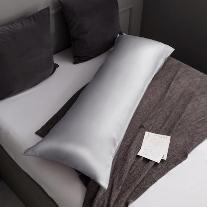 Body Cooling Pillow Cases Cover, Bamboo Rayon White Body Pillowcases with Zipper Closure, Cool and Breathable Pillow Case for Hot Sleepers and Night Sweats, 20x54 inches