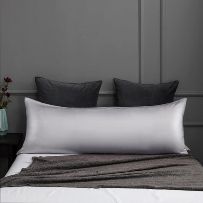 Body Cooling Pillow Cases Cover, Bamboo Rayon White Body Pillowcases with Zipper Closure, Cool and Breathable Pillow Case for Hot Sleepers and Night Sweats, 20x54 inches