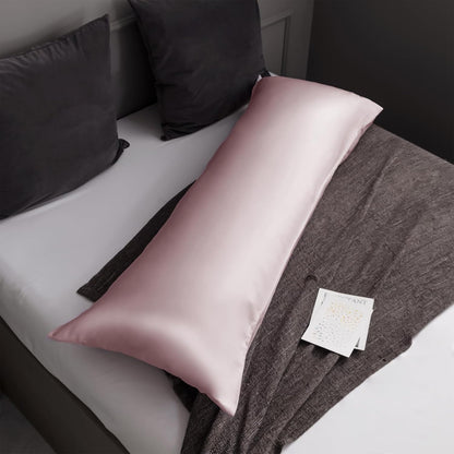 Body Cooling Pillow Cases Cover, Bamboo Rayon White Body Pillowcases with Zipper Closure, Cool and Breathable Pillow Case for Hot Sleepers and Night Sweats, 20x54 inches