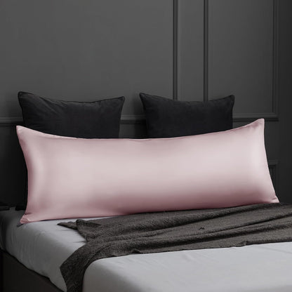 Body Cooling Pillow Cases Cover, Bamboo Rayon White Body Pillowcases with Zipper Closure, Cool and Breathable Pillow Case for Hot Sleepers and Night Sweats, 20x54 inches