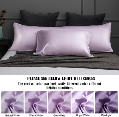 Body Cooling Pillow Cases Cover, Bamboo Rayon White Body Pillowcases with Zipper Closure, Cool and Breathable Pillow Case for Hot Sleepers and Night Sweats, 20x54 inches