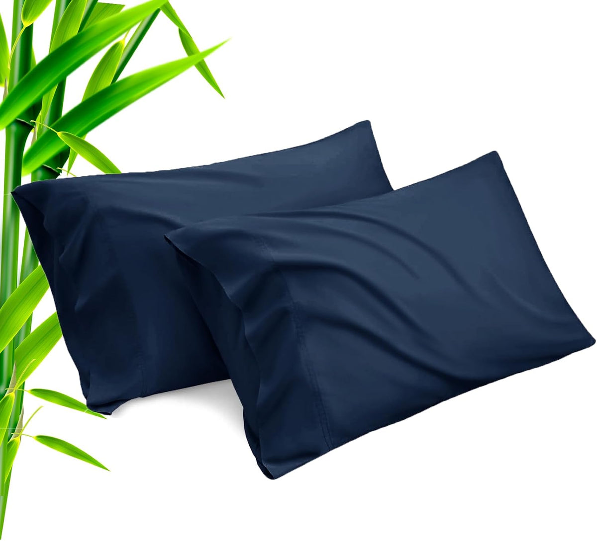 Body Cooling Pillow Cases Cover, Bamboo Rayon White Body Pillowcases with Zipper Closure, Cool and Breathable Pillow Case for Hot Sleepers and Night Sweats, 20x54 inches