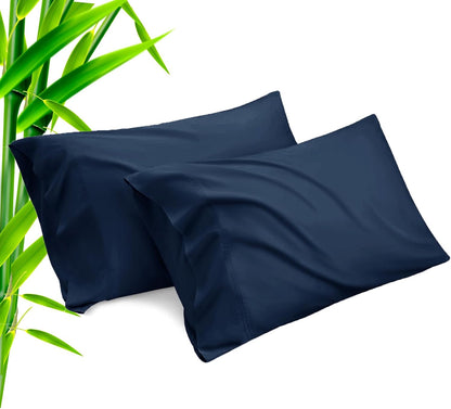 Body Cooling Pillow Cases Cover, Bamboo Rayon White Body Pillowcases with Zipper Closure, Cool and Breathable Pillow Case for Hot Sleepers and Night Sweats, 20x54 inches