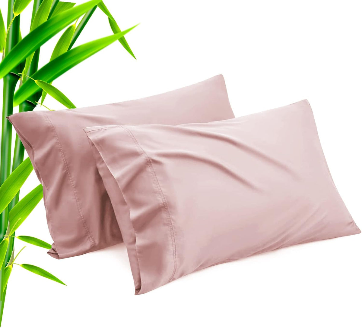 Body Cooling Pillow Cases Cover, Bamboo Rayon White Body Pillowcases with Zipper Closure, Cool and Breathable Pillow Case for Hot Sleepers and Night Sweats, 20x54 inches