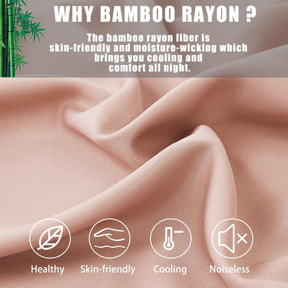 Body Cooling Pillow Cases Cover, Bamboo Rayon White Body Pillowcases with Zipper Closure, Cool and Breathable Pillow Case for Hot Sleepers and Night Sweats, 20x54 inches