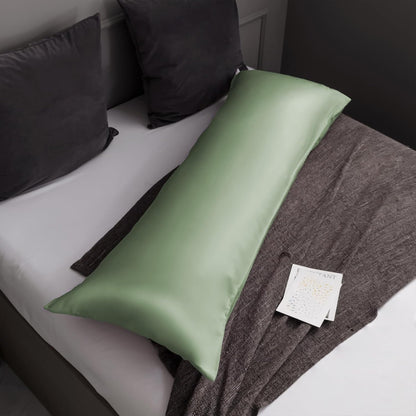 Body Cooling Pillow Cases Cover, Bamboo Rayon White Body Pillowcases with Zipper Closure, Cool and Breathable Pillow Case for Hot Sleepers and Night Sweats, 20x54 inches