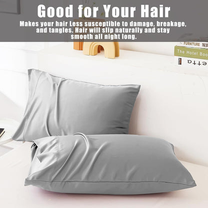Body Cooling Pillow Cases Cover, Bamboo Rayon White Body Pillowcases with Zipper Closure, Cool and Breathable Pillow Case for Hot Sleepers and Night Sweats, 20x54 inches