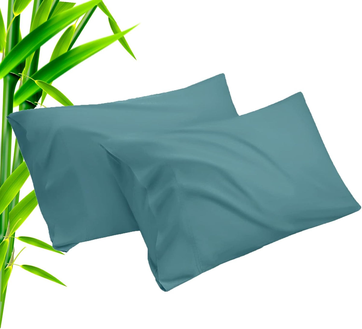 Body Cooling Pillow Cases Cover, Bamboo Rayon White Body Pillowcases with Zipper Closure, Cool and Breathable Pillow Case for Hot Sleepers and Night Sweats, 20x54 inches