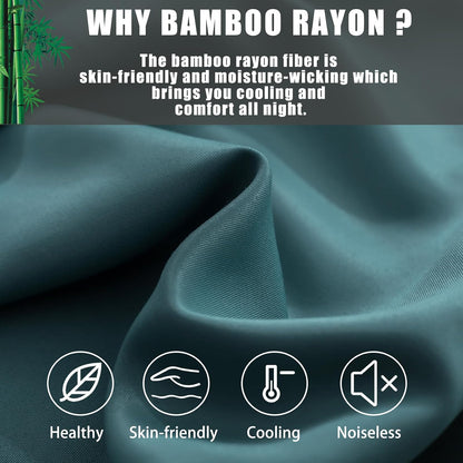 Body Cooling Pillow Cases Cover, Bamboo Rayon White Body Pillowcases with Zipper Closure, Cool and Breathable Pillow Case for Hot Sleepers and Night Sweats, 20x54 inches