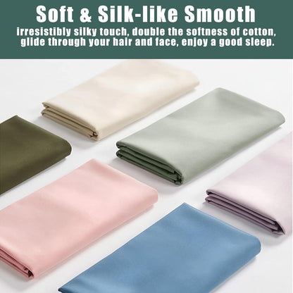 Body Cooling Pillow Cases Cover, Bamboo Rayon White Body Pillowcases with Zipper Closure, Cool and Breathable Pillow Case for Hot Sleepers and Night Sweats, 20x54 inches