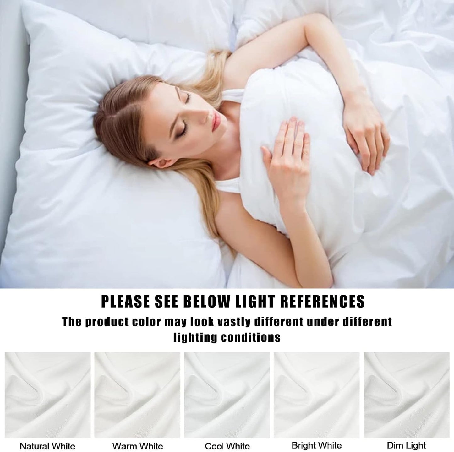 Body Cooling Pillow Cases Cover, Bamboo Rayon White Body Pillowcases with Zipper Closure, Cool and Breathable Pillow Case for Hot Sleepers and Night Sweats, 20x54 inches