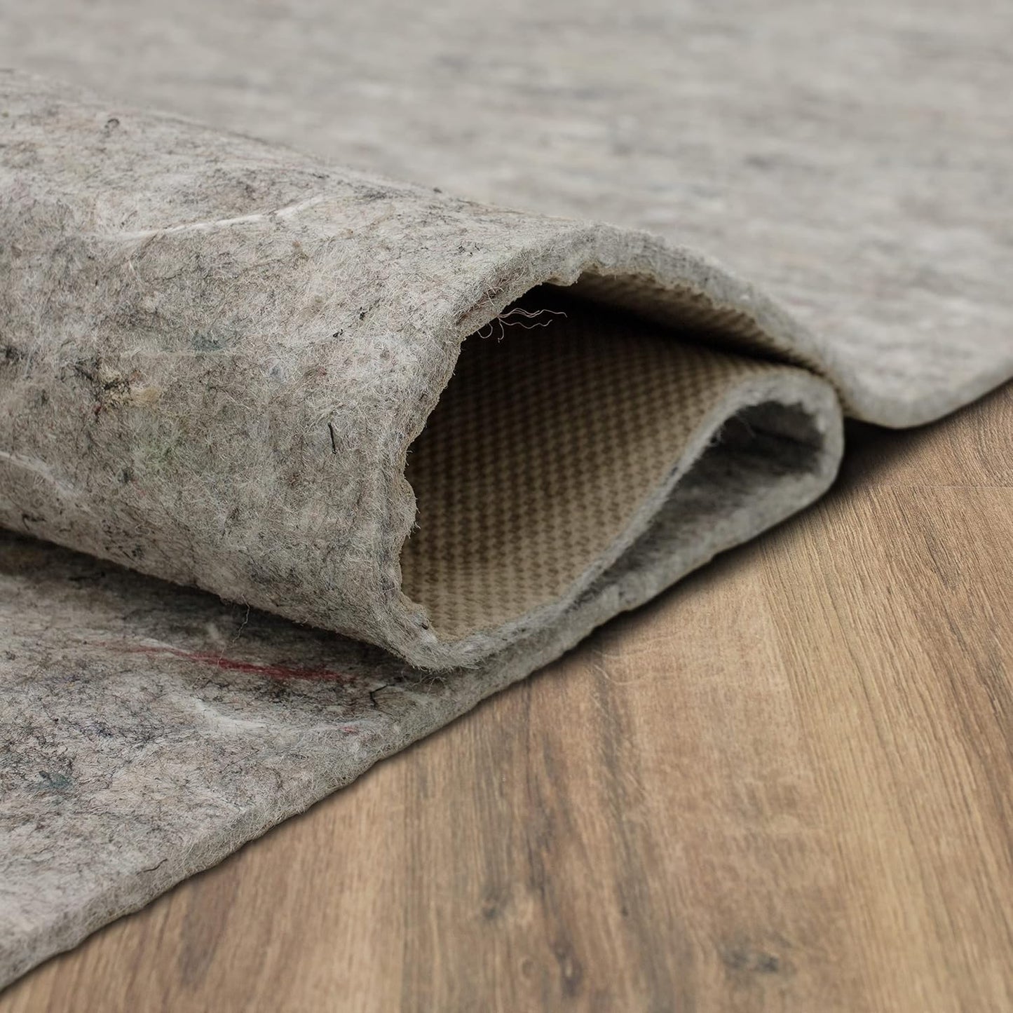 Non Slip Rug Pad 3' x 5'- 1/4" Thick Felt + Latex Rubber Gripper - Dual Surface Cushion for Hardwood, Carpet, Tile Floors, Made in USA - Colors C