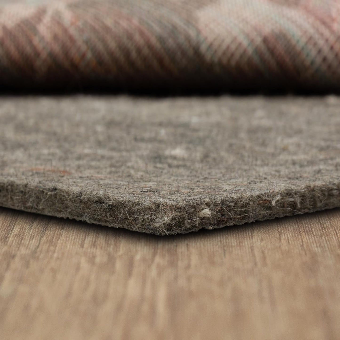Non Slip Rug Pad 3' x 5'- 1/4" Thick Felt + Latex Rubber Gripper - Dual Surface Cushion for Hardwood, Carpet, Tile Floors, Made in USA - Colors C