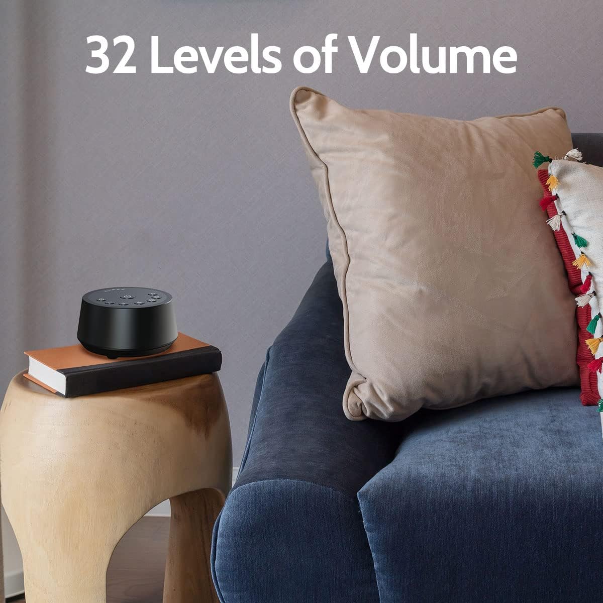 Sound Machines Sleep White Noise Machine with 25 Soothing Sounds 32 Volume Levels 5 Timers and 4 Sound Categories and Memory Function for Kids Adults and Home