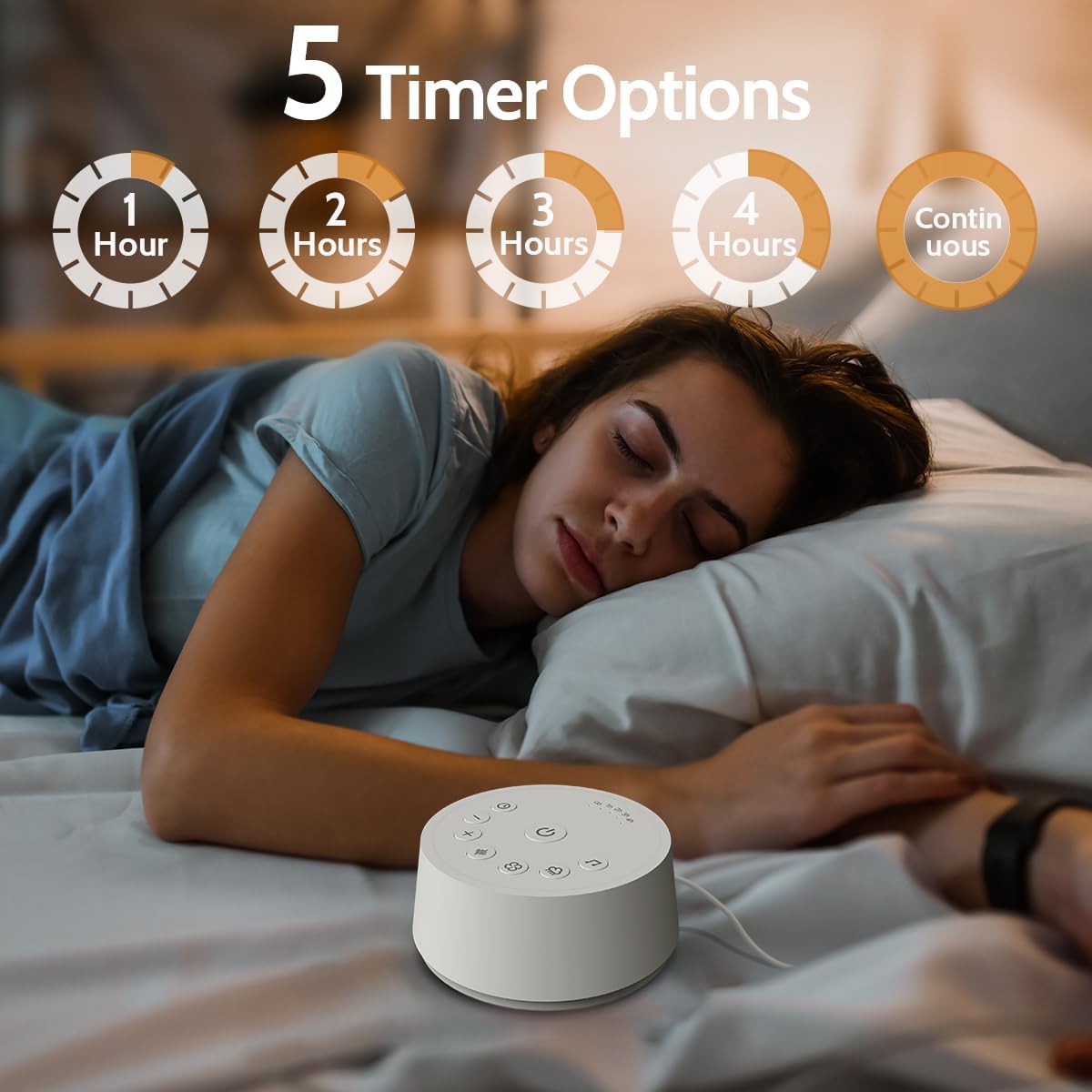 Sound Machines Sleep White Noise Machine with 25 Soothing Sounds 32 Volume Levels 5 Timers and 4 Sound Categories and Memory Function for Kids Adults and Home