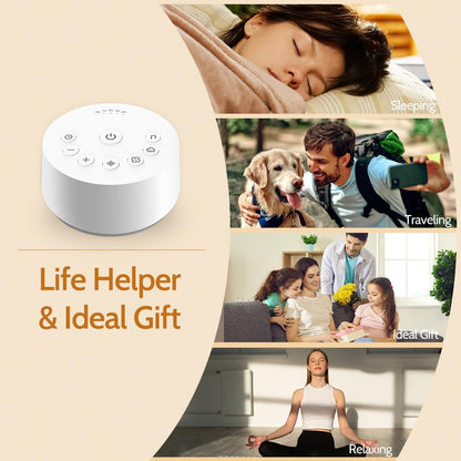 Sound Machines Sleep White Noise Machine with 25 Soothing Sounds 32 Volume Levels 5 Timers and 4 Sound Categories and Memory Function for Kids Adults and Home