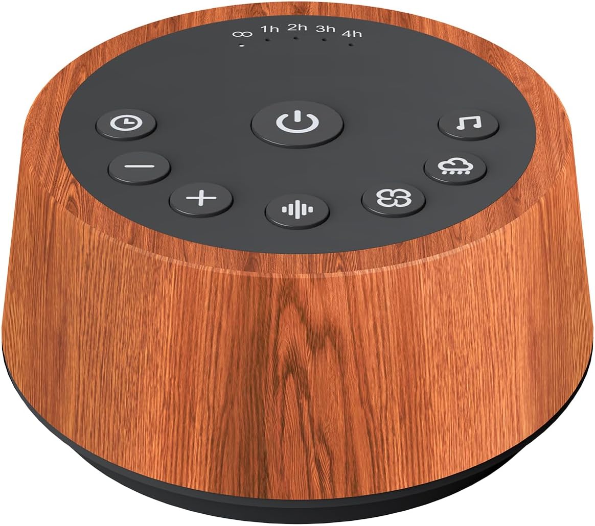 Sound Machines Sleep White Noise Machine with 25 Soothing Sounds 32 Volume Levels 5 Timers and 4 Sound Categories and Memory Function for Kids Adults and Home
