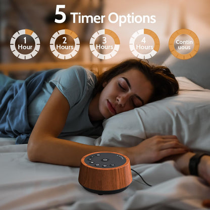 Sound Machines Sleep White Noise Machine with 25 Soothing Sounds 32 Volume Levels 5 Timers and 4 Sound Categories and Memory Function for Kids Adults and Home