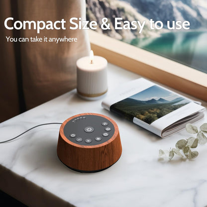 Sound Machines Sleep White Noise Machine with 25 Soothing Sounds 32 Volume Levels 5 Timers and 4 Sound Categories and Memory Function for Kids Adults and Home