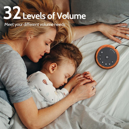 Sound Machines Sleep White Noise Machine with 25 Soothing Sounds 32 Volume Levels 5 Timers and 4 Sound Categories and Memory Function for Kids Adults and Home