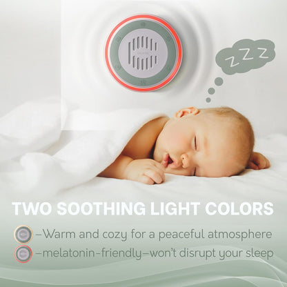 Wall Plug in White Noise Sound Machine for Office Privacy & Noise Canceling, White Noise Machine for Sleeping Adults & Baby, Therapy Noise Blocker with 20 Soothing Sounds & Nightlight .