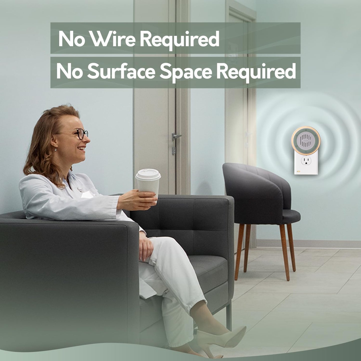 Wall Plug in White Noise Sound Machine for Office Privacy & Noise Canceling, White Noise Machine for Sleeping Adults & Baby, Therapy Noise Blocker with 20 Soothing Sounds & Nightlight .