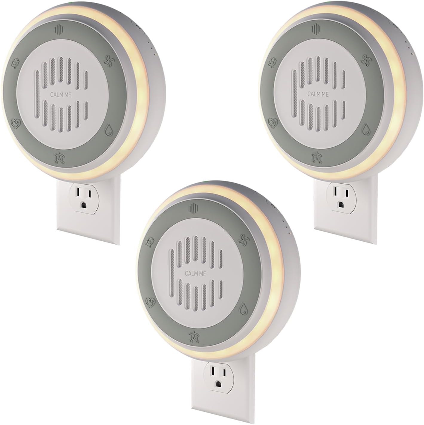 Wall Plug in White Noise Sound Machine for Office Privacy & Noise Canceling, White Noise Machine for Sleeping Adults & Baby, Therapy Noise Blocker with 20 Soothing Sounds & Nightlight .