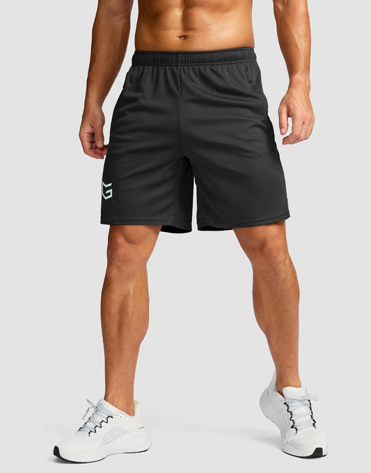 Men's 5"/ 7"/ 9" Workout Running Shorts Quick Dry Lightweight Gym Shorts with Zip Pockets